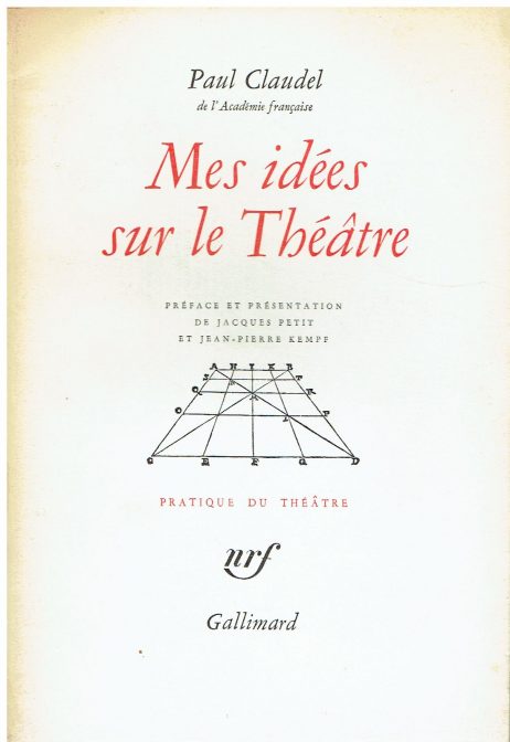 Mes idees sur le theatre