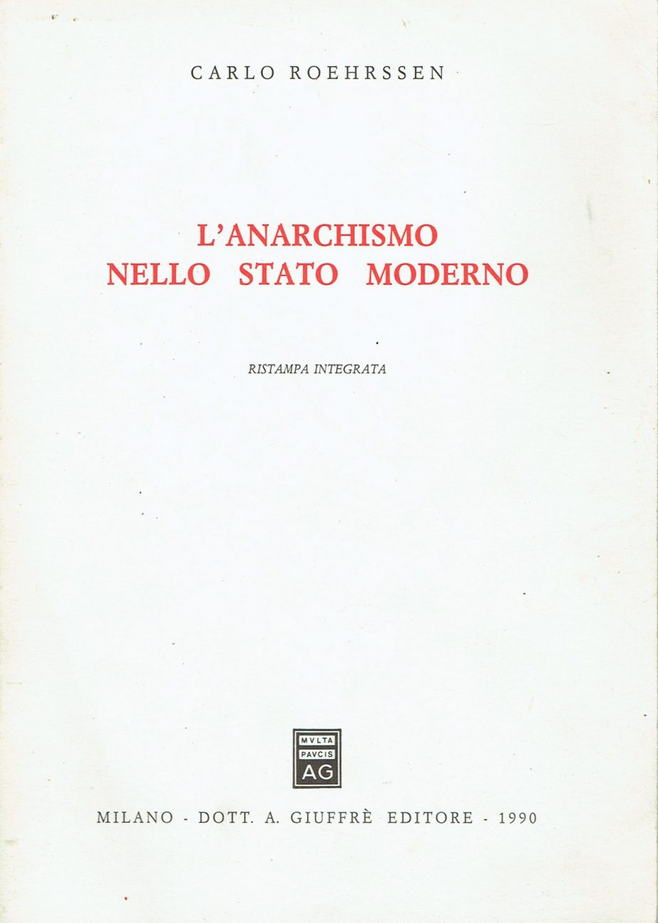 L'anarchismo nello Stato moderno