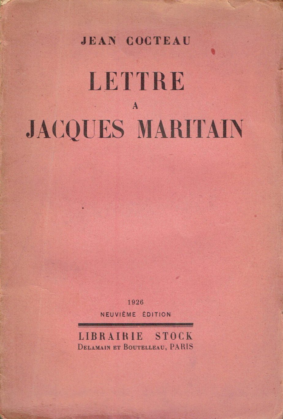 Lettre a Jacques Maritain