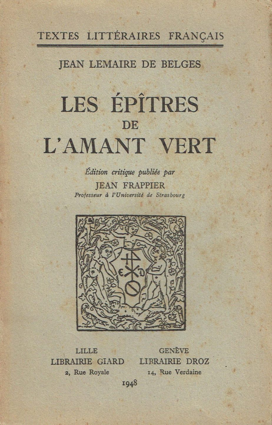 Les épîtres de l'amant vert