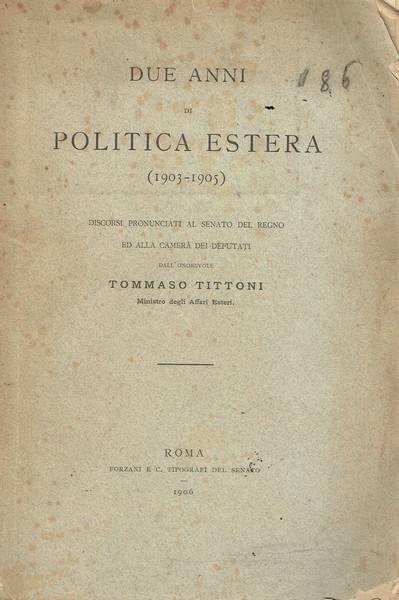 Due anni di politica estera