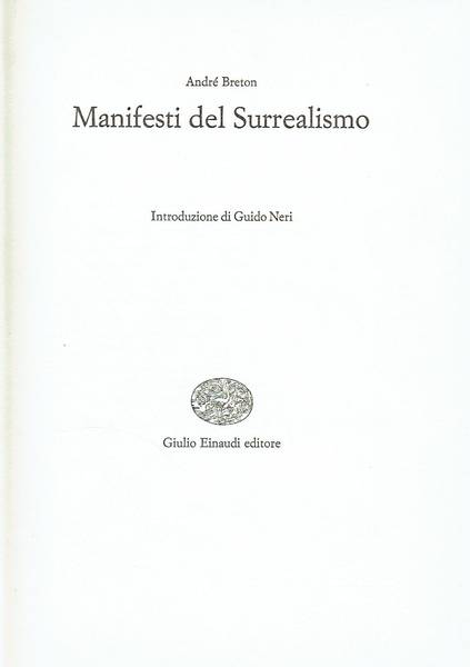 Manifesti del surrealismo